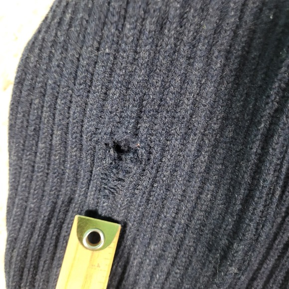 Vintage Brooks Brothers 1/4 Zip Sweater Mens M Blue Scottish Lambswool Pullover - Picture 2 of 10